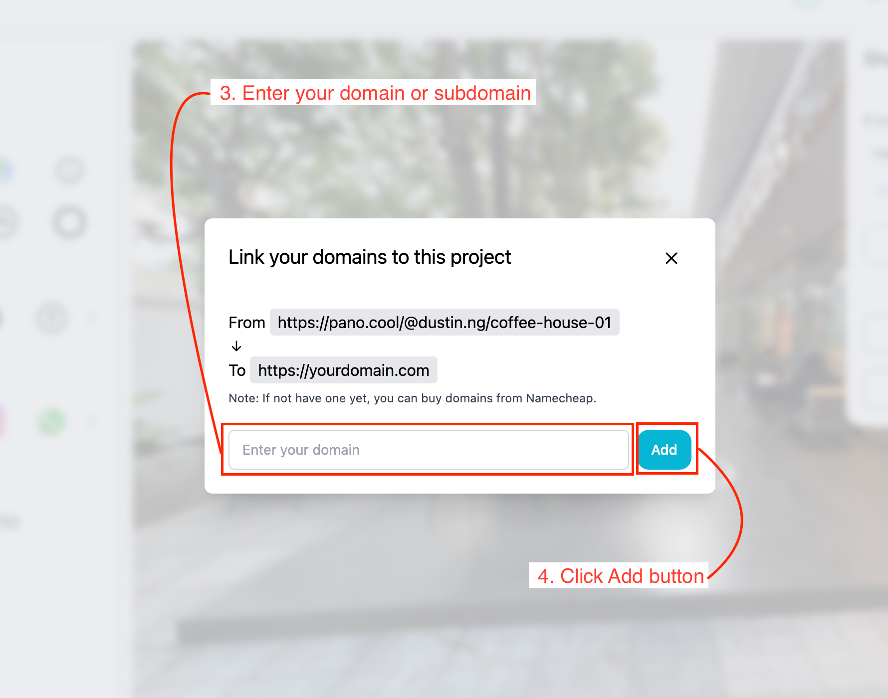 Add a custom domain for your virtual tour