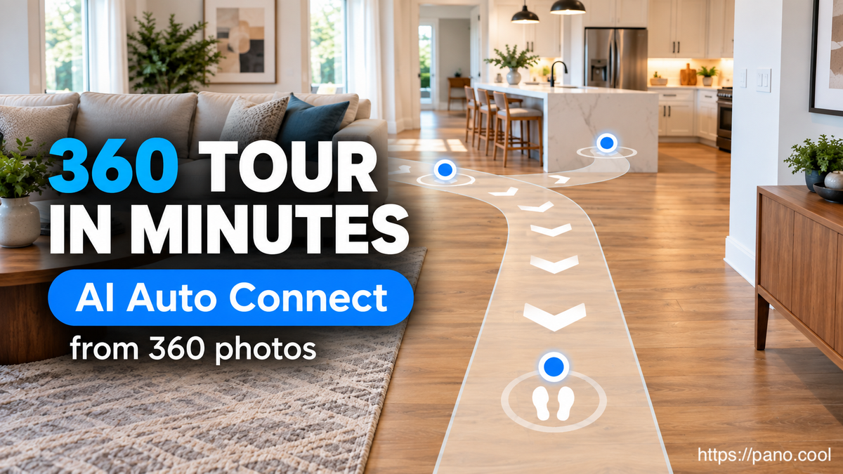 Create a 360 Virtual Tour in Minutes with AI Auto Connect