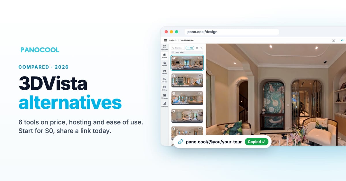 3DVista alternatives in 2026: 6 tools compared on price, hosting and ease of use