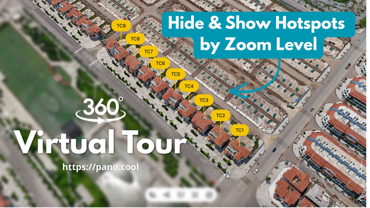 Zoom-Based Hotspot Visibility for Virtual Tour
