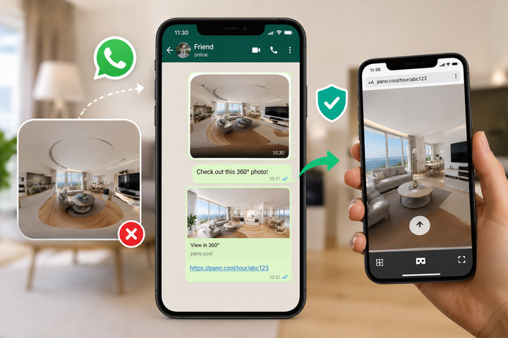 How to Share 360 Photos on WhatsApp