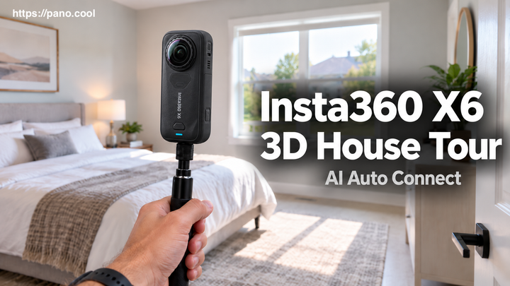 How to Create a 3D House Tour from Insta360 X6 Photos with AI Auto Connect