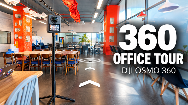 How to Create a 360 Office Walkthrough Tour with DJI Osmo 360