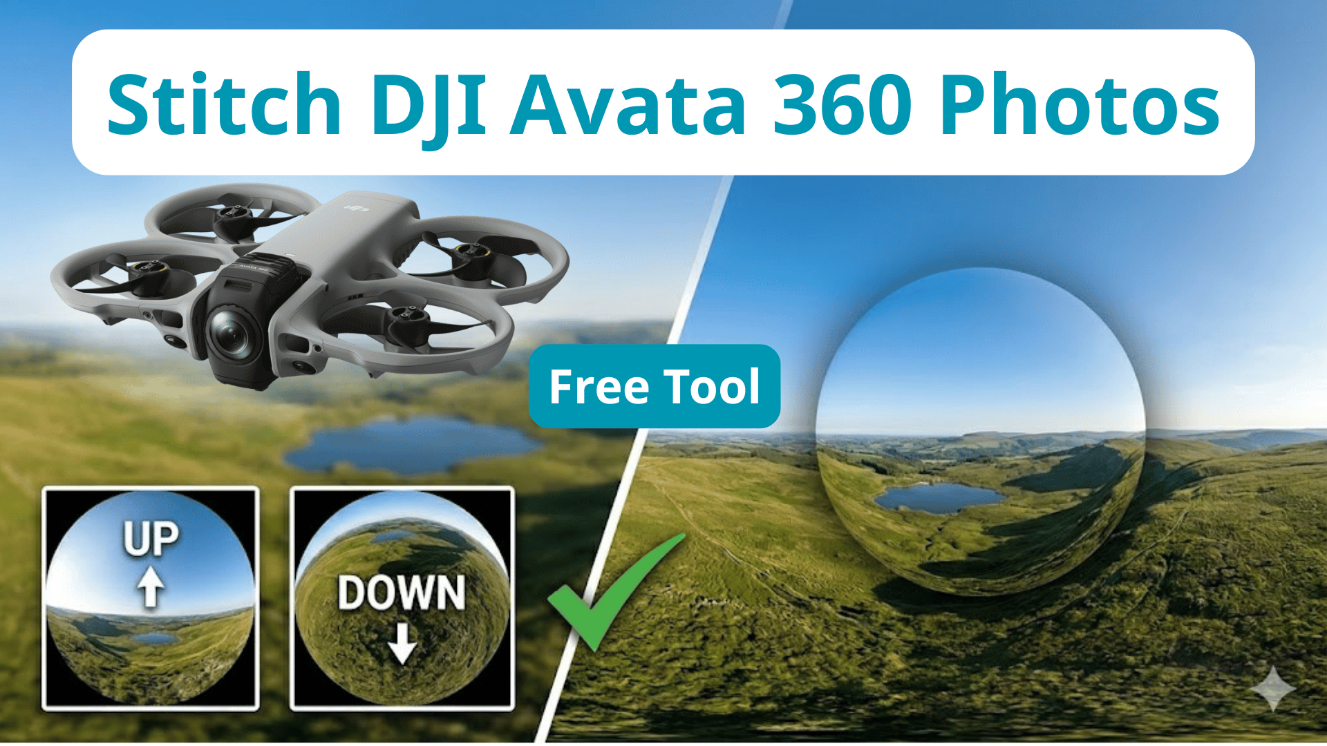 How to Stitch DJI Avata 360 Photos for Free (PanoCool Stitcher Guide)